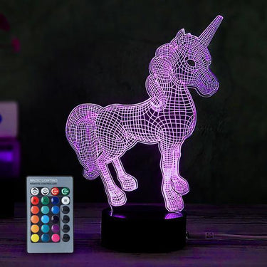 3D Unicorn Color Change Lamp
